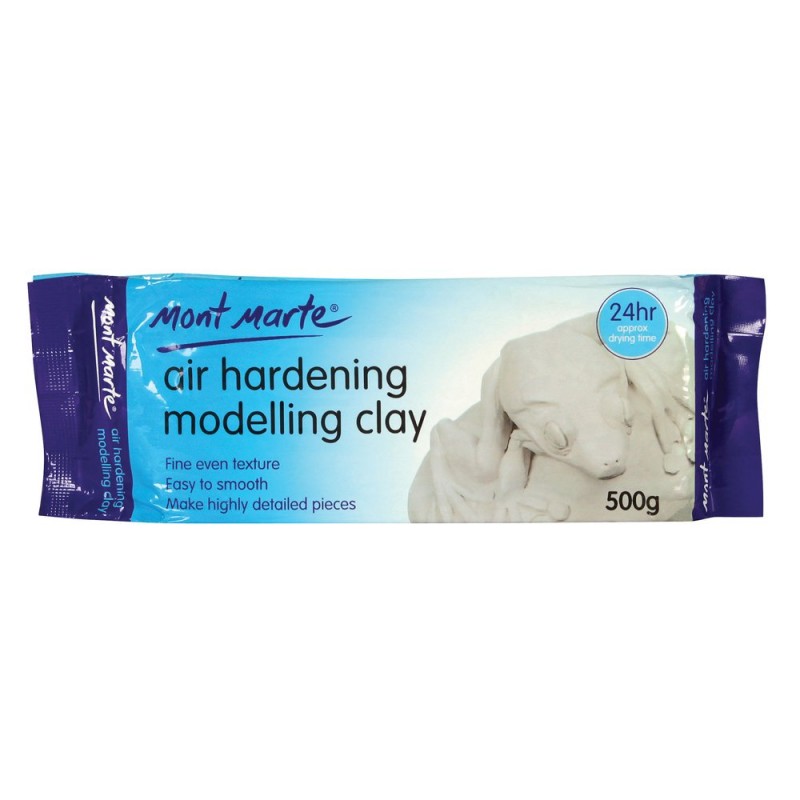 MONT MARTE air hardening Modelling clay WHITE 500 grams