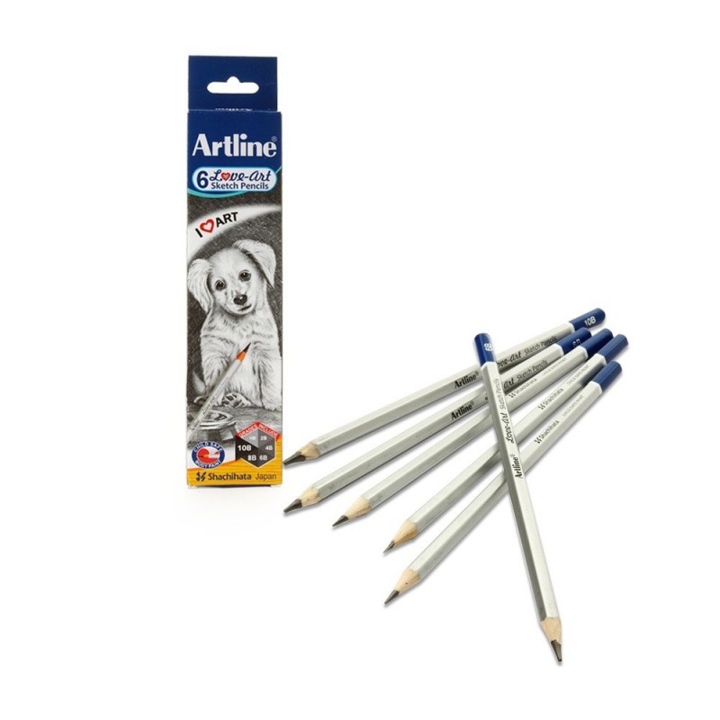 Artline Love-Art 6 Sketch Pencils ( Set of 3)