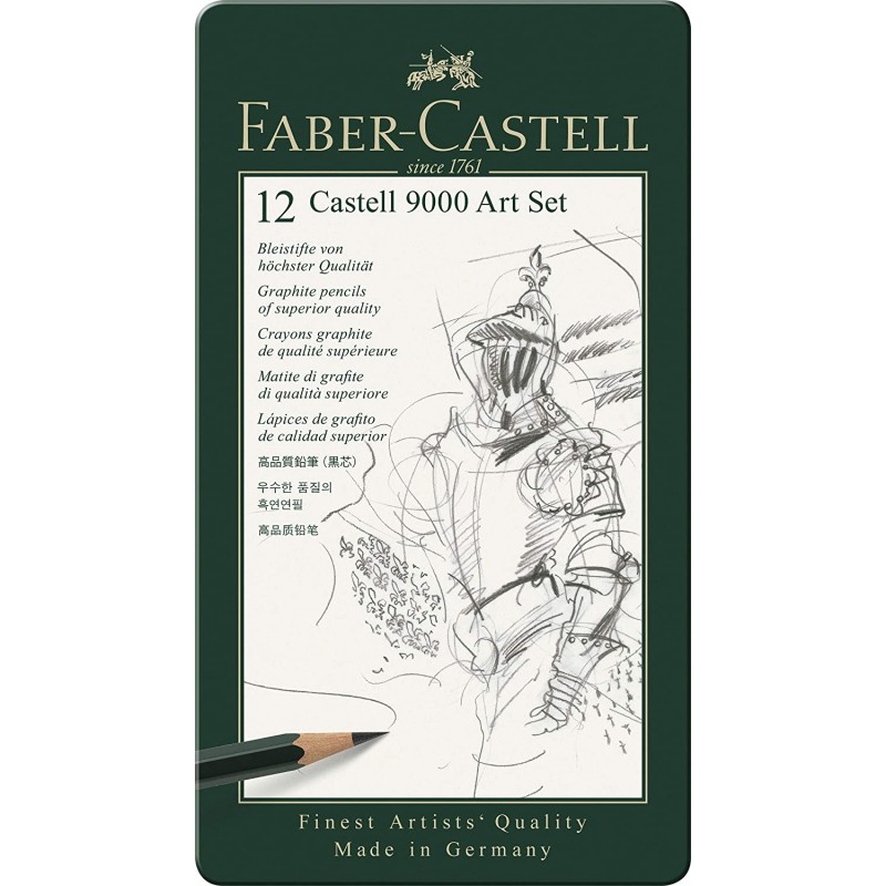 Faber castell 9000 Series drawing pencil set of 12 assorted Grades