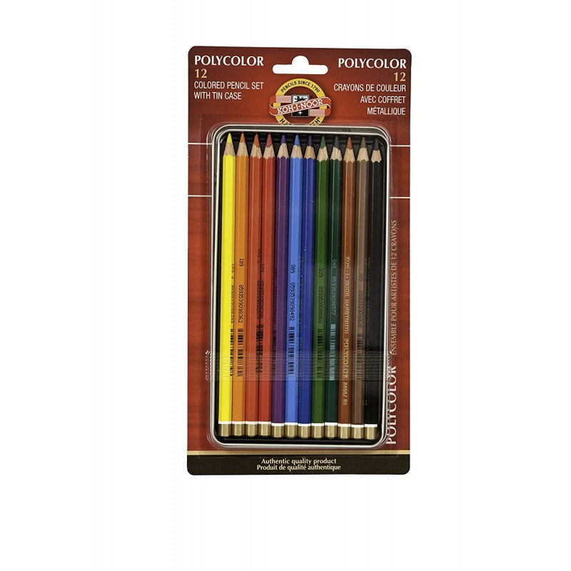 Koh-I-Noor Polycolor Drawing Pencil Set 12