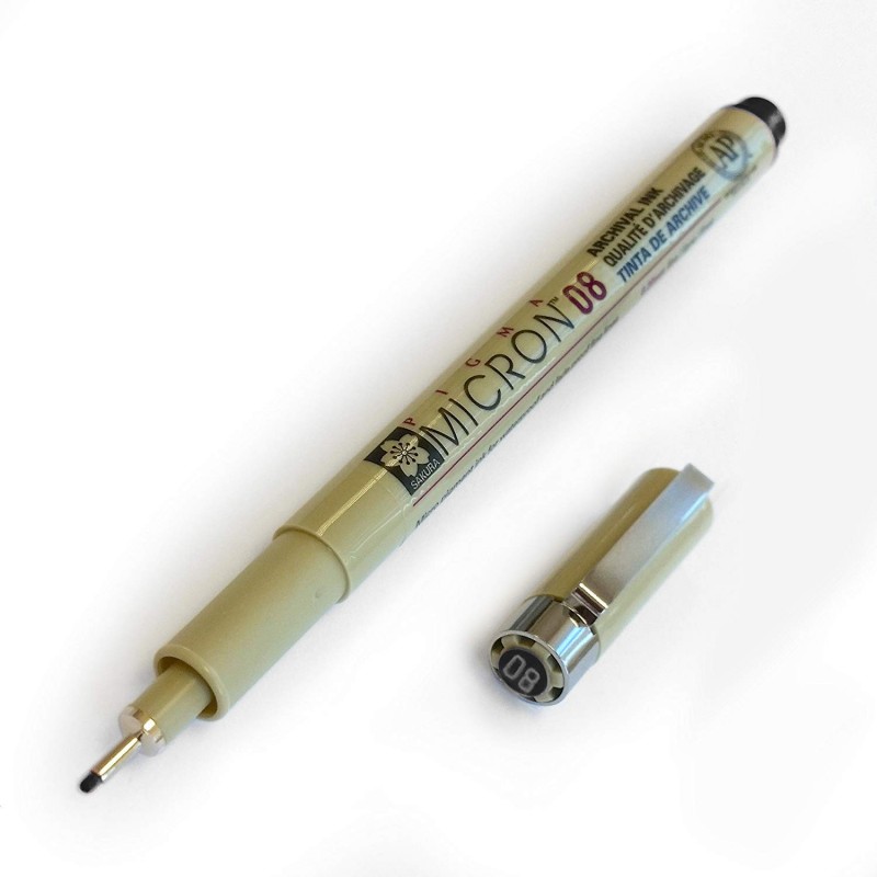Sakura Micron pigment pen 0.8mm - Black
