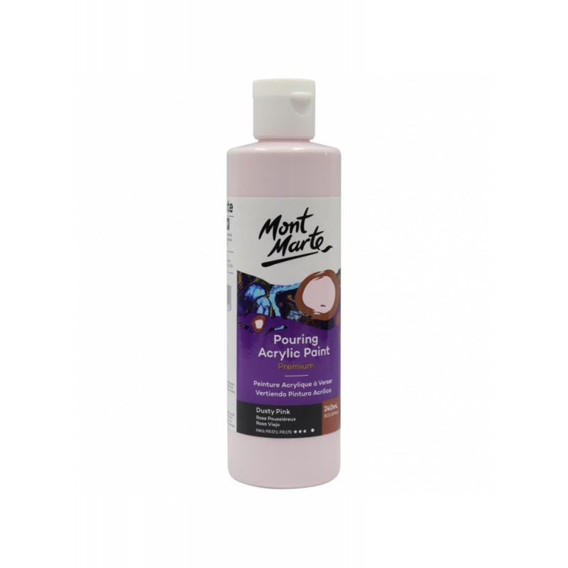 Mont MartePremium Pouring Acrylic Paint 240ml  - Dusty Pink