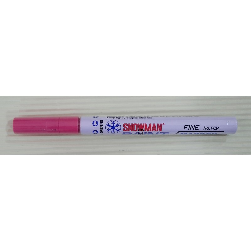 Snowman  Paint Marker - Pink - Fine Tip