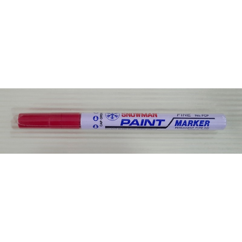 Snowman  Paint Marker - Red - Fine Tip