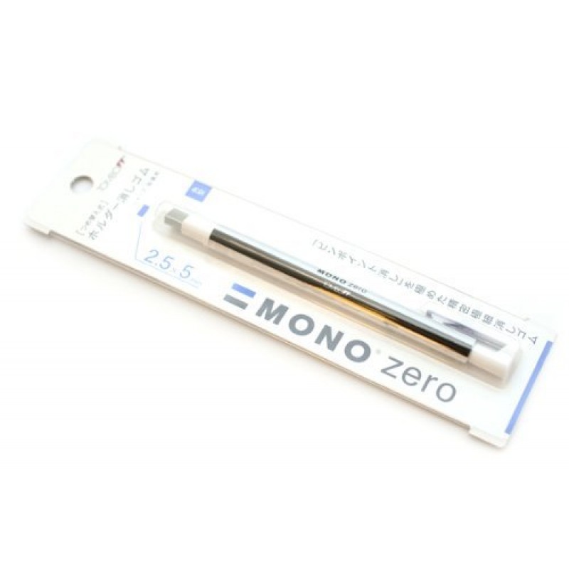 Tombow MONO Zero Pen type Square Shaped Eraser  2.5mm with Fine Flat Tip Shade