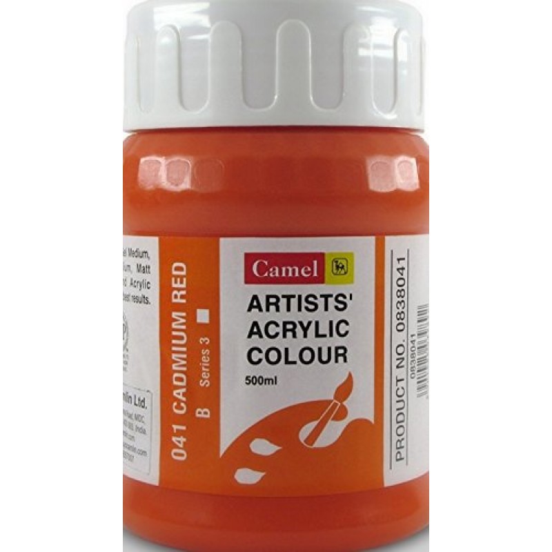 Camlin Kokuyo Artist Acrylic Colour 500 ml Series 3 Cadmium Yellow Medium  Hue