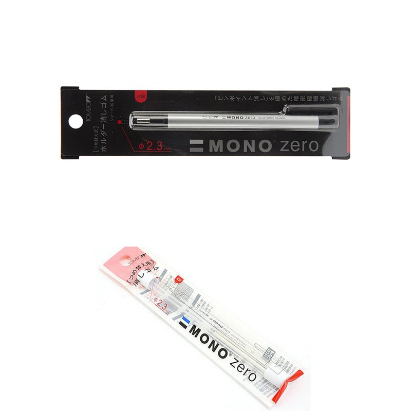 Tombow Mono Zero Round Eraser unit 2.3mm with Extra Refill 