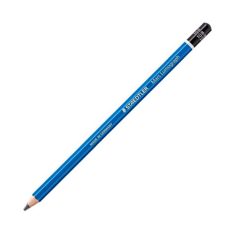 Staedtler Mars Lumograph Drawing Graphite Pencils 100 10B, (Pack of 2)
