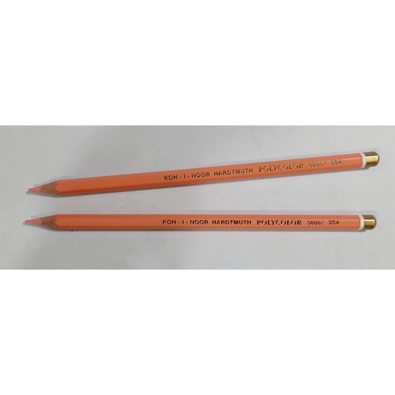 Koh-I-Noor Polycolor Artist's Coloured Pencils - Pine Orange (354) - Pack of 2