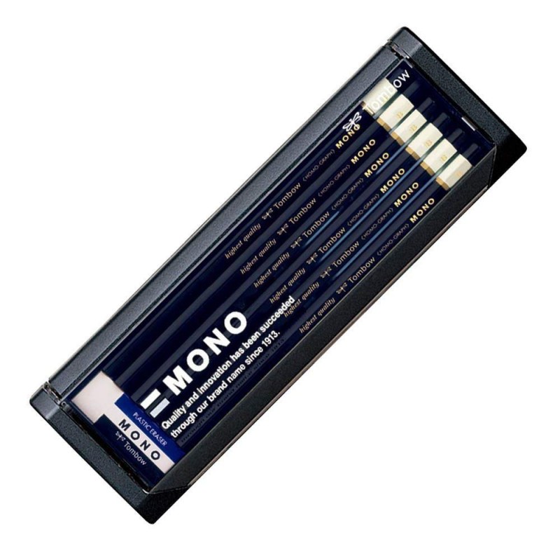 TOMBOW MONO Graphite Pencil, 1 doz./Plastic Case