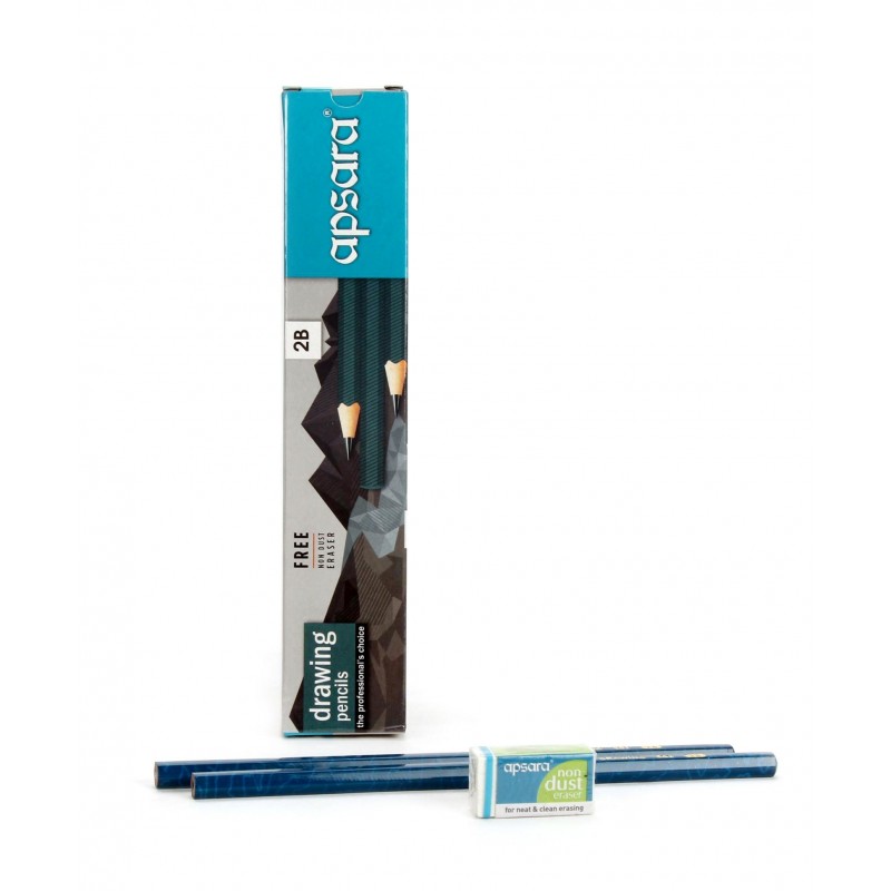 Apsara 2B Grade Graphite Pencils - Pack of 10