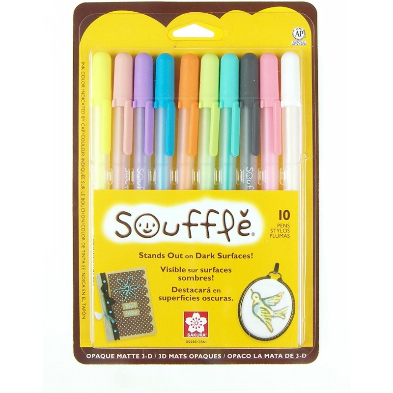 Sakura Gelly Roll Souffle Pen Sets, 10 Assorted