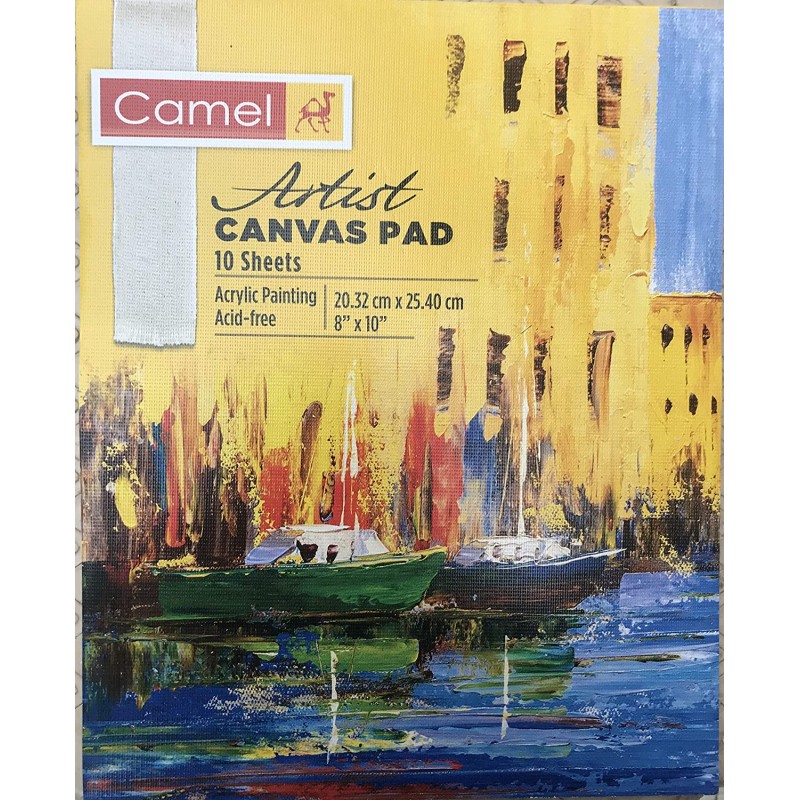Camel Artist Canvas PAD - 20cm x 25cm (8" x 10")