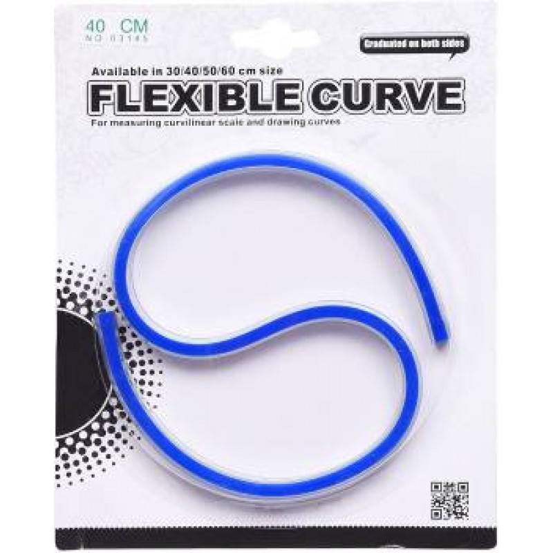 Mornsun Flexible Curve - 40 cm Ruler  (Set of 1, Blue)