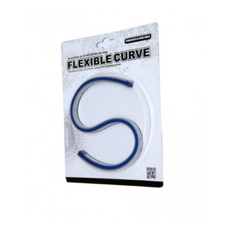 Mornsun Flexible Curve - 50 cm Ruler  (Set of 1, Blue)