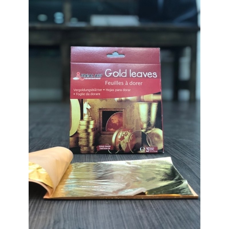 Ideal imitation Gold Leaf Pack (25 Sheets)