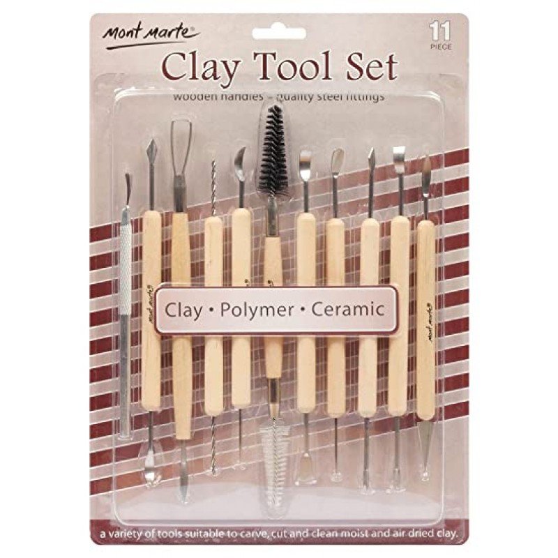 Mont Marte Clay Tool Set of 11 pieces