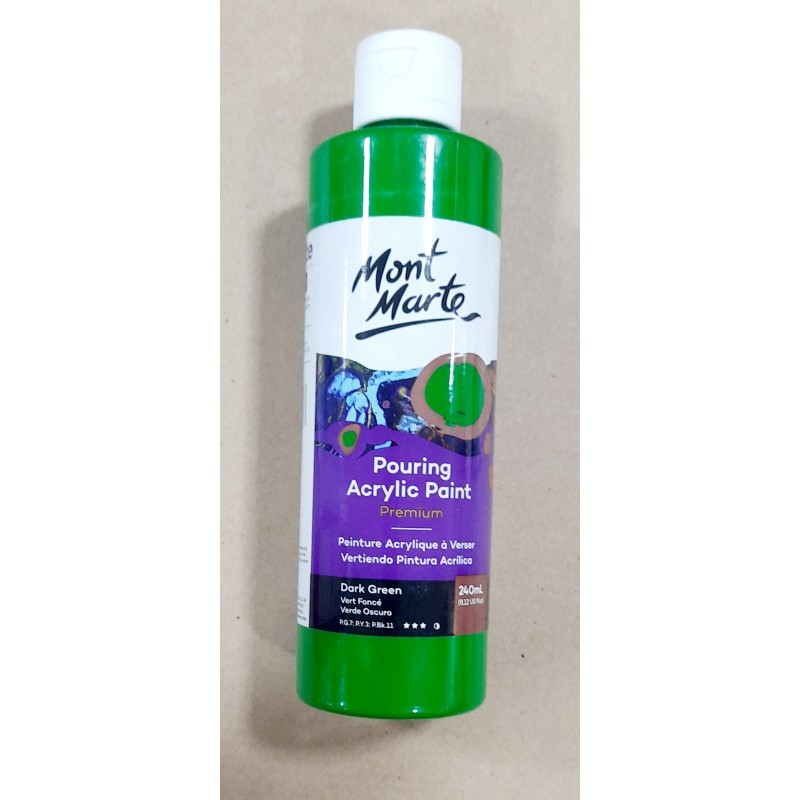 Mont MartePremium Pouring Acrylic Paint 240ml  - Dark Green