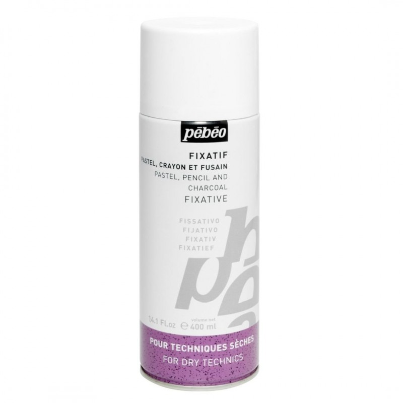 Pebeo Extra Fine Pastel, Pencil and Charcoal Fixative - 400 ml Spray