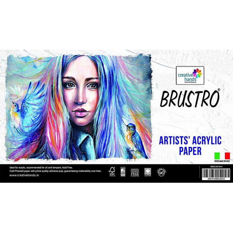 Brustro Artists Acrylic Paper 400GSM A3 (4 Sheets)				