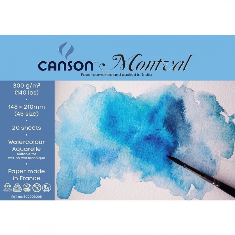  Canson Montval WaterColour paper 300gsm A5